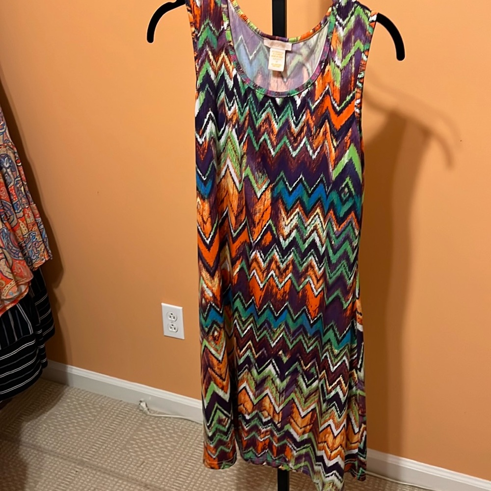 Kloziyne colorful shift dress size s